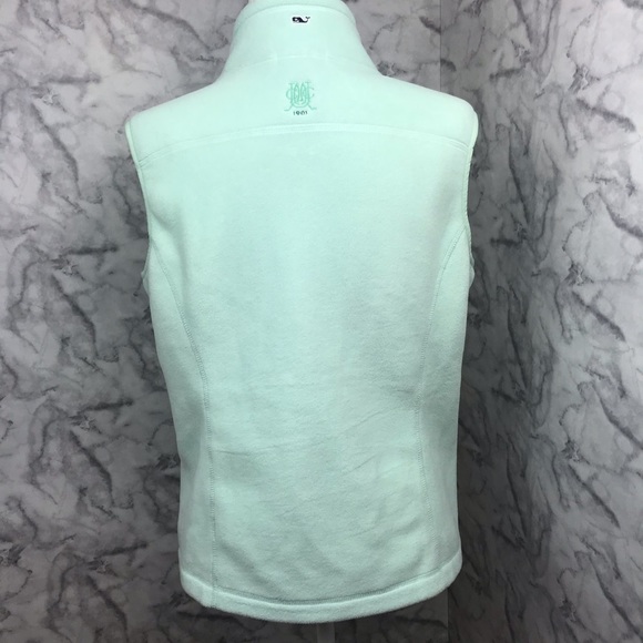 Vineyard Vines Mint Green Fleece Vest - Picture 4 of 10